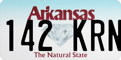 AR license plate 142KRN