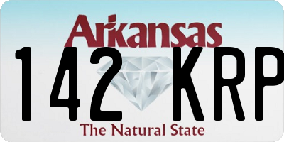 AR license plate 142KRP