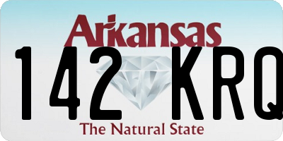 AR license plate 142KRQ