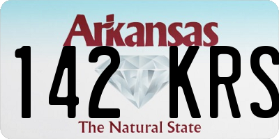AR license plate 142KRS
