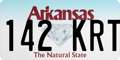 AR license plate 142KRT