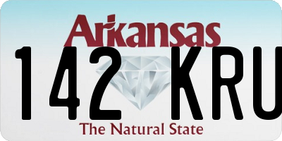 AR license plate 142KRU
