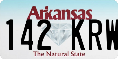 AR license plate 142KRW