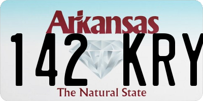 AR license plate 142KRY