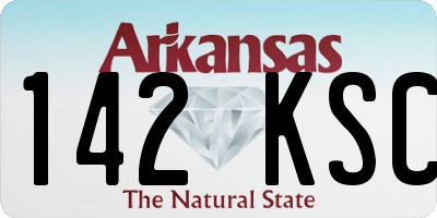 AR license plate 142KSC