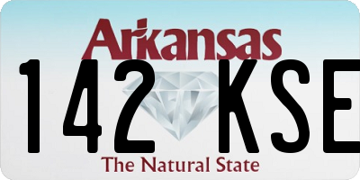 AR license plate 142KSE
