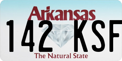 AR license plate 142KSF