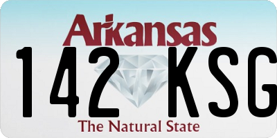 AR license plate 142KSG