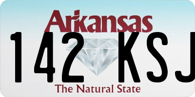 AR license plate 142KSJ