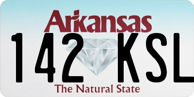 AR license plate 142KSL