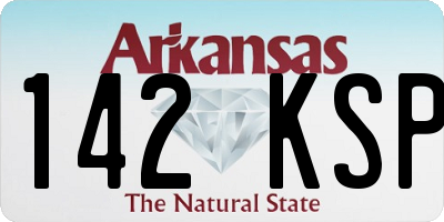 AR license plate 142KSP