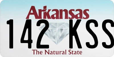 AR license plate 142KSS