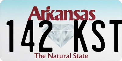 AR license plate 142KST