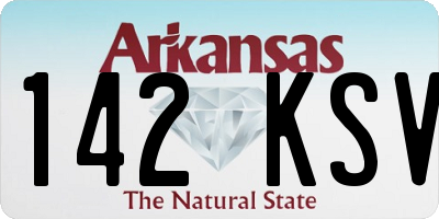 AR license plate 142KSV