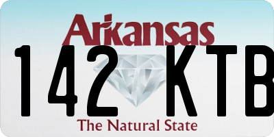 AR license plate 142KTB