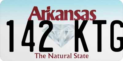 AR license plate 142KTG