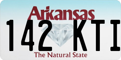 AR license plate 142KTI