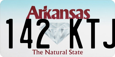 AR license plate 142KTJ