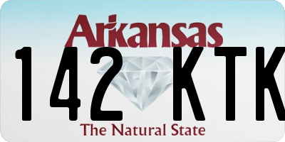 AR license plate 142KTK