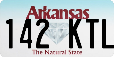 AR license plate 142KTL