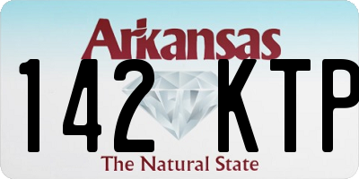 AR license plate 142KTP