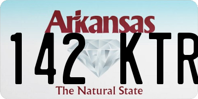 AR license plate 142KTR