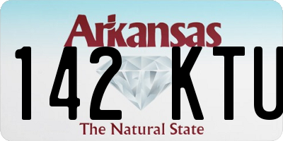 AR license plate 142KTU