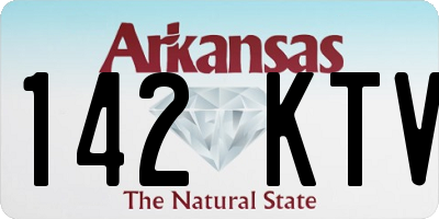 AR license plate 142KTV