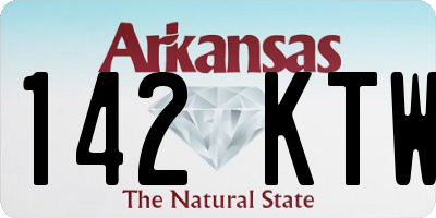 AR license plate 142KTW