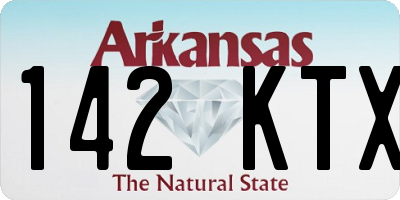 AR license plate 142KTX