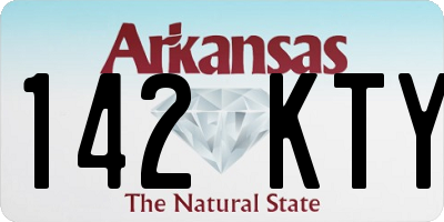 AR license plate 142KTY