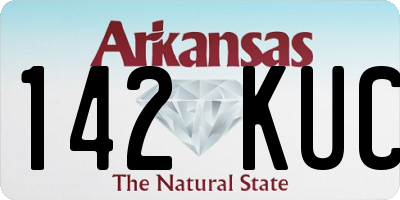 AR license plate 142KUC