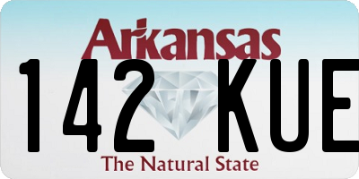 AR license plate 142KUE