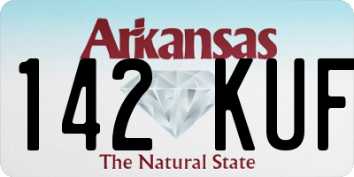 AR license plate 142KUF