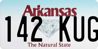 AR license plate 142KUG