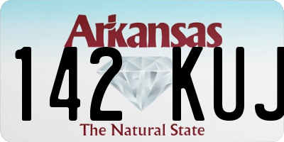 AR license plate 142KUJ