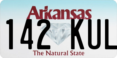 AR license plate 142KUL