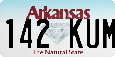 AR license plate 142KUM