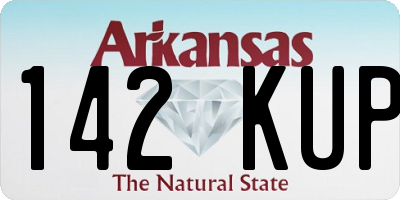 AR license plate 142KUP