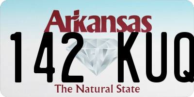 AR license plate 142KUQ