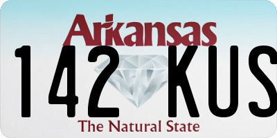 AR license plate 142KUS