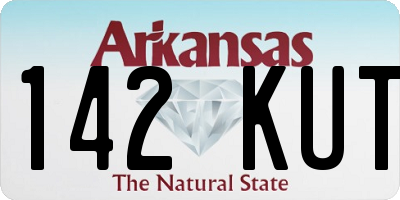 AR license plate 142KUT