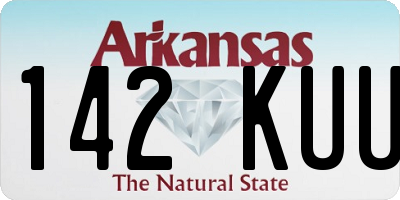 AR license plate 142KUU