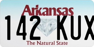 AR license plate 142KUX