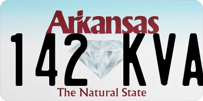 AR license plate 142KVA