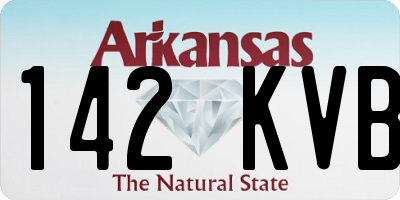 AR license plate 142KVB