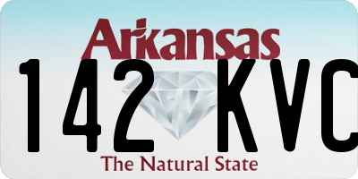 AR license plate 142KVC