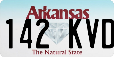 AR license plate 142KVD