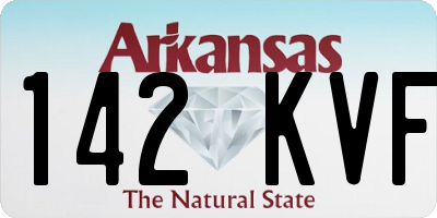 AR license plate 142KVF