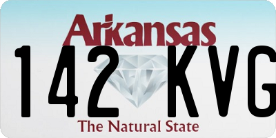 AR license plate 142KVG